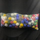 Vacor bulk bag of 125 one inch solid game marbles